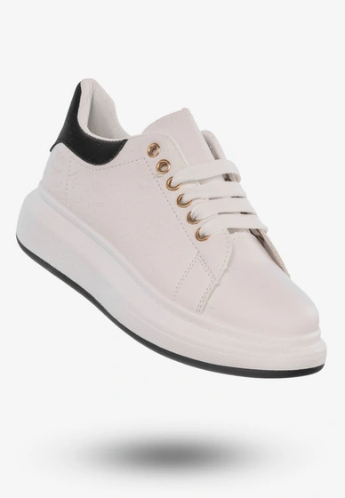 Sneakersy Damskie Tenisówki Buty Na Platformie Białe DML923-9A