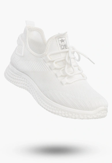 Sneakersy Damskie Wsuwane Buty Sportowe Lekkie Białe News 21TX02-3634