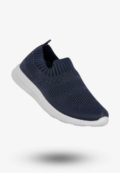 Sneakersy Dziecięce Wsuwane Buty Sportowe Półbuty Granatowe Apawwa Z516