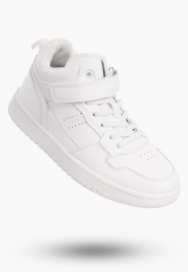 Buty Dziecięce Sneakersy Białe Na Rzepy Sportowe Za kostkę TC823