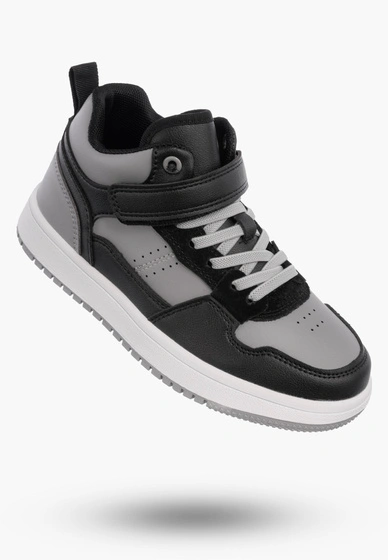 Buty Chłopięce Sneakersy Szare Na Rzepy Sportowe Za kostkę TC819