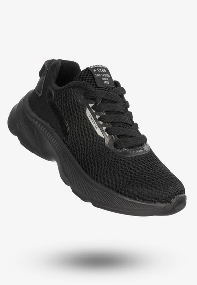 Buty Sportowe Młodzieżowe Sneakersy Stylowe American Club Czarne RL101/23