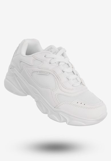 Sneakersy Buty Sportowe Damskie Stylowe American Club Białe FH59/23