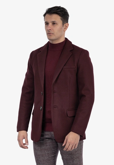 Marynarka Męska Elegancka Klasyczna Bordowa Frilivin FSX2090B