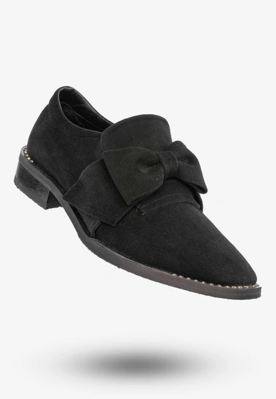 Lordsy Damskie Buty Skórzane Mokasyny Czarne Joulie 211