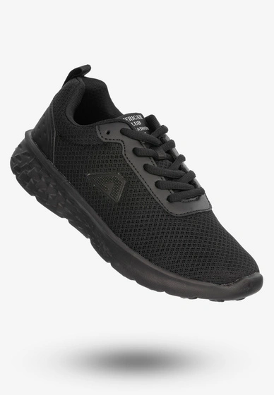 Sneakersy Buty Sportowe Młodzieżowe Stylowe American Club Czarne FH56/23