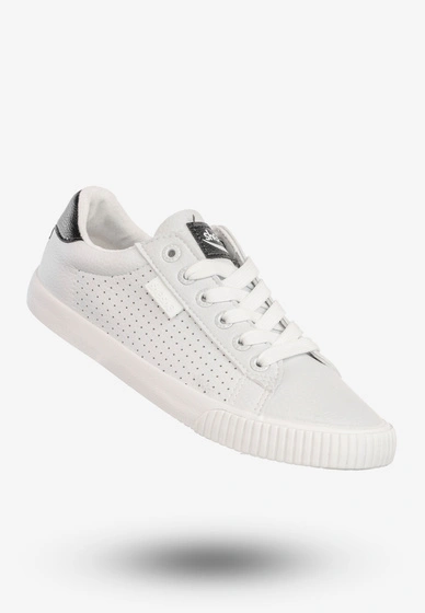 Tenisówki Damskie Ekoskóra Sneakersy Buty Półbuty Białe ShoSho