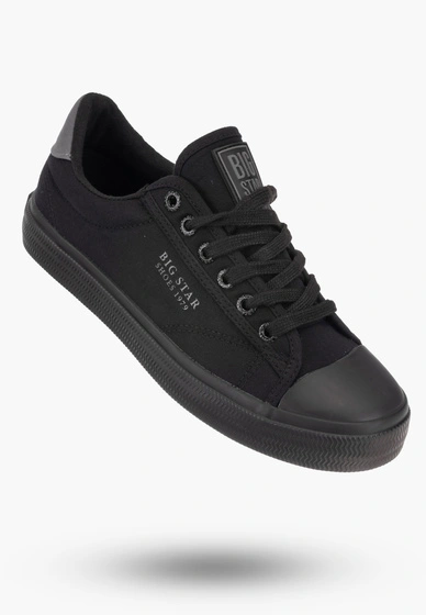 Trampki Damskie BIG TAR Czarne Buty Materiałowe LL274092