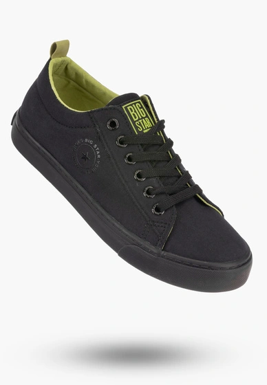 Trampki Damskie BIG TAR Czarne Buty Materiałowe LL274247
