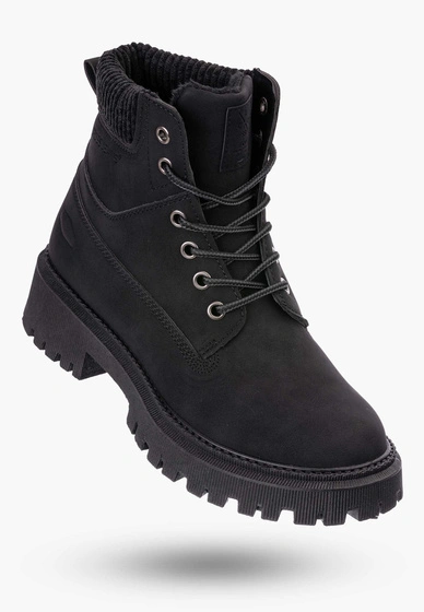 Buty Damskie Trapery Czarne Cross Jeans