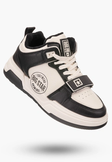 Buty Damskie Big Star Czarno Białe Sneakersy Sportowe OO274A158